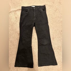 Abercrombie Black High Rise Flare Jeans